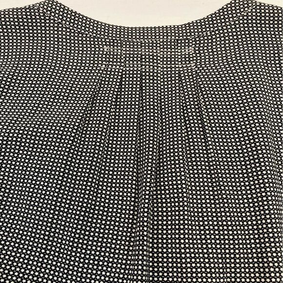 Joie Tunic Top Women’s M Black White Star Print Bell Sleeve Casual Chic Preppy - Picture 6 of 12